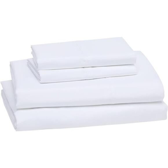 Queen white microfiber sheet set soft breathable wrinkle free deep pocket beddin - Picture 3 of 7
